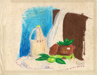 Still Life B, 1985
Oil Pastel on Paper
1985, Tacloban City
