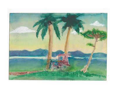 Pedicab, 1985
Watercolor on Stratmore Paper
1985, Tacloban City
