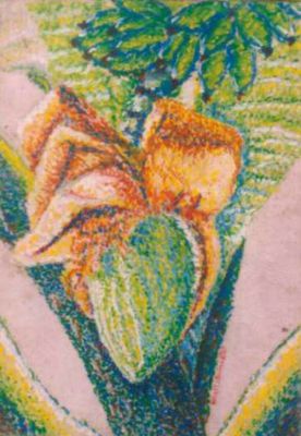 Puso, 1985
Oil Pastel on Felt Paper
1985, Tacloban city
