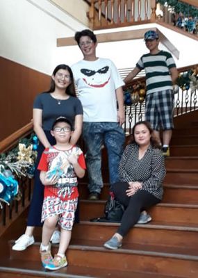 A Family Picture
This was taken at the stairs of Shangrila Hotel in Cebu city.
