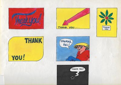 Thank You card samples
Sample artworks for a Thank You Card
